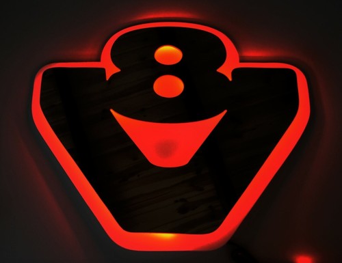 24v led red - red, plate