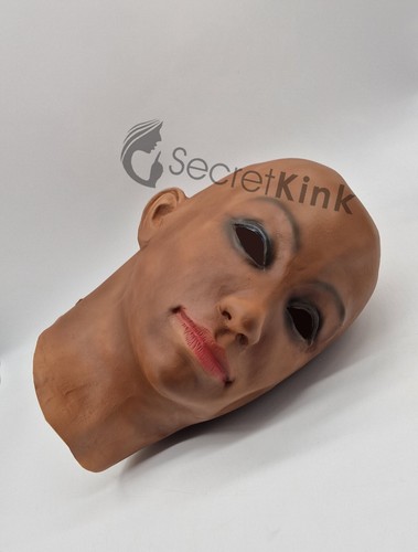 Brown latex female cross dress - brown,