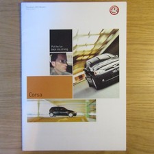 VAUXHALL CORSA Expression GLS Elegance Club SXi SRi 1.0 1.2 1.8 Brochure 2003