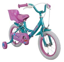 Dawes Girls 14" Princess Bike & Doll Carrier Seat Kids Bicycle for 3+ Years Old