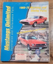 MUSTANGS UNLIMITED  1965-73,RESTORATION & PARTS CATALOG  MAGAZINE 