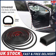 Black Car Door Edge Guard Molding Trim Protectors Seal Strip 500CM UShape Rubber