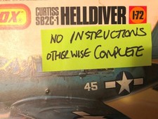 1/72 scale MATCHBOX U.S.CURTISS SB2C-1 HELLDIVER  MODEL KIT ** NO INSTRUCTIONS**