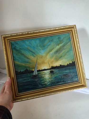 Vintage framed sunset - framed,