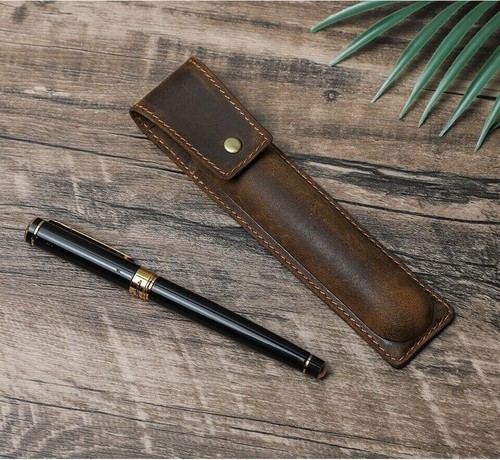 Leather pen case - pu,