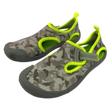 OP Ocean Pacific Toddler Boys Water Shoes Sport Sandal Green Gray Camo Size 8-10