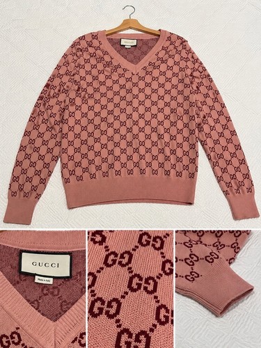 Gucci monogram neck - gucci, v-neck