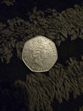 Rare 1987 50p Fifty Pence Coin Elizabeth II UK Coin Christmas Fifty Pence