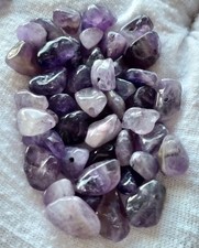Drilled Amethyst ( 48Pcs ) Small Chips.Unused.