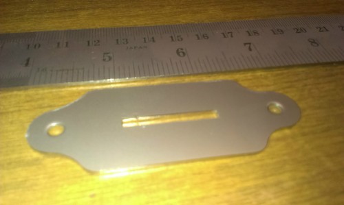 Coin entry slot plate for - entry,