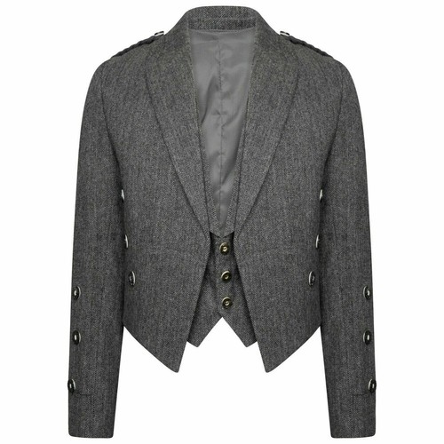 Men scottish grey tweed - grey,