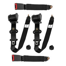 2X UNIVERSAL 3 POINT INERTIA SEAT BELTS RETRACTABLE CAR SAFETY BELT