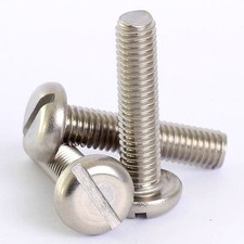Stainless slotted pan head - m5,