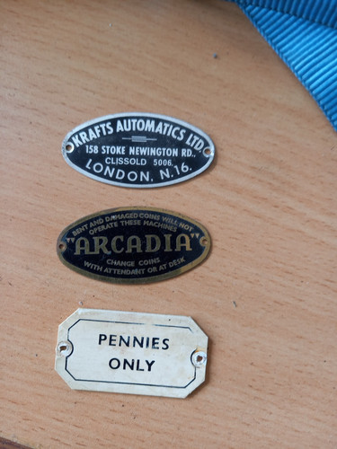 Vintage penny arcade machine
