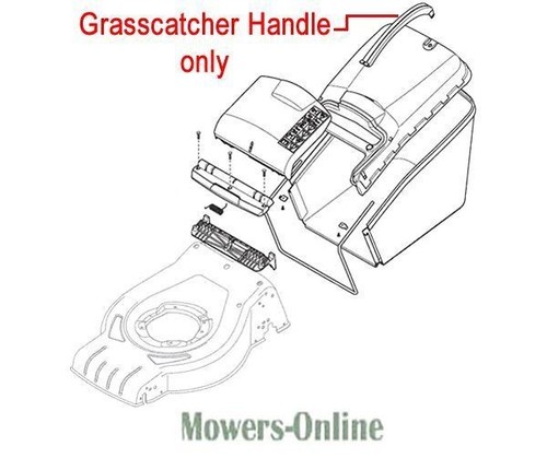 Mountfield grasscatcher handle - mountfield,
