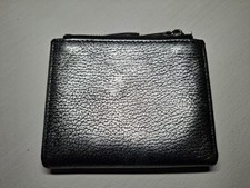 Kurt Geiger Grey Metallic Genuine Leather Bifold Wallet Purse Card Holder Bag