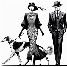 Art Deco Couple Fashion