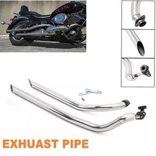Staggered Exhaust Pipes Long