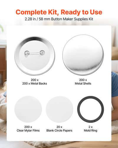 Vevor button maker - vevor, supplies