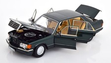 Norev 1/18 Scale Diecast 1991 Mercedes-Benz 560 SEL Green Dealership Edition New