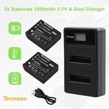 2x Battery + Dual Charger for