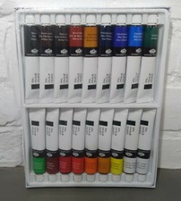 Artists Oil Paints Painting Set Painter Colours 18 Large 21ml Tubes Pictures Kit