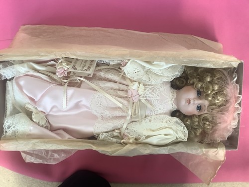 Vintage porcelain doll - vintage,
