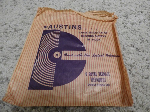 Vintage advertising paper bag