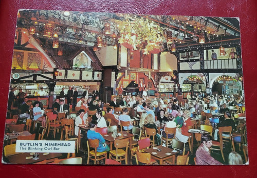 Butlins minehead postcard - butlins,