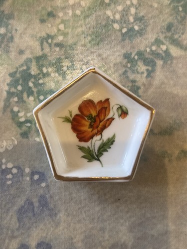 Vintage trinket dish tray tiny - vintage,