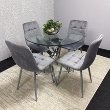 Modern Round Glass Dining