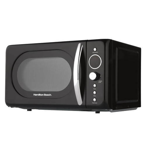 Microwave 20l retro black - microwave,,