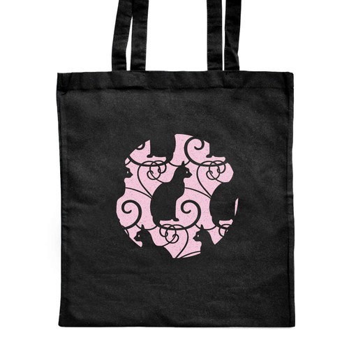 Black cat pattern classic - 'black,