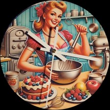 New vintage 50's baking lady