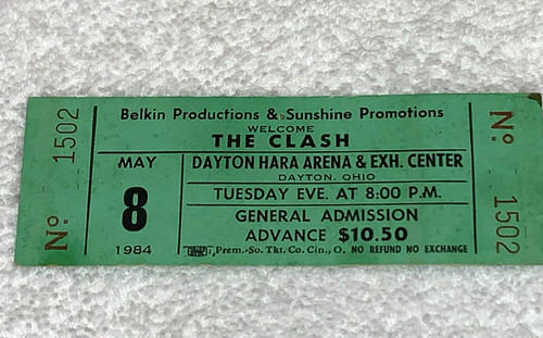 The clash 1984 unused concert - 1984,