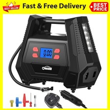 Tyre Inflator Air Compressor with 12V AC/240V DC Car Tyre Pump 150 PSI Car Tyre