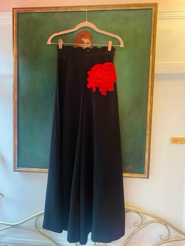 Roberta black palazzo trousers - roberta,
