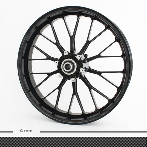 Carbon rim edge stickers 4mm - carbon,