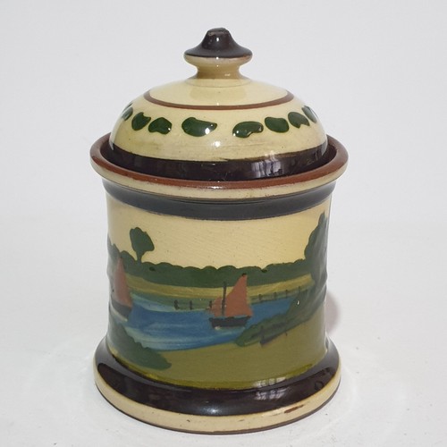 Vintage mottoware tobacco jar - vintage,
