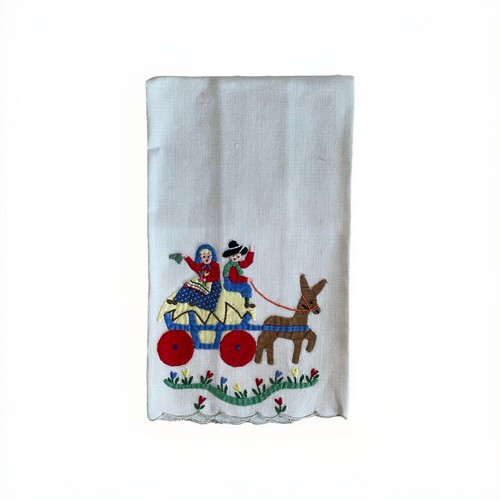 Vintage tea towel - guest,