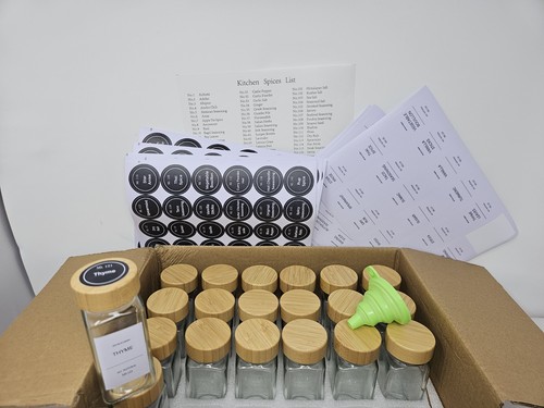 Pack spice jars with - 24,