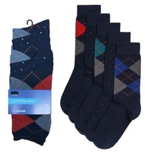 EX M&S SOCKS 5 PACK MENS