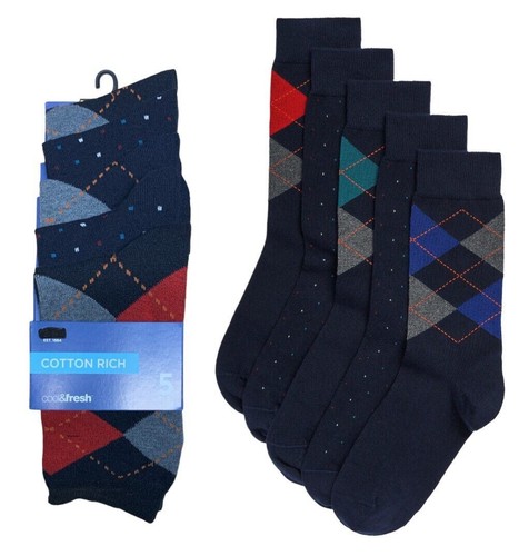 Socks 5 pack mens - socks,