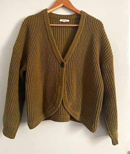 Madewell olive green button - madewell,