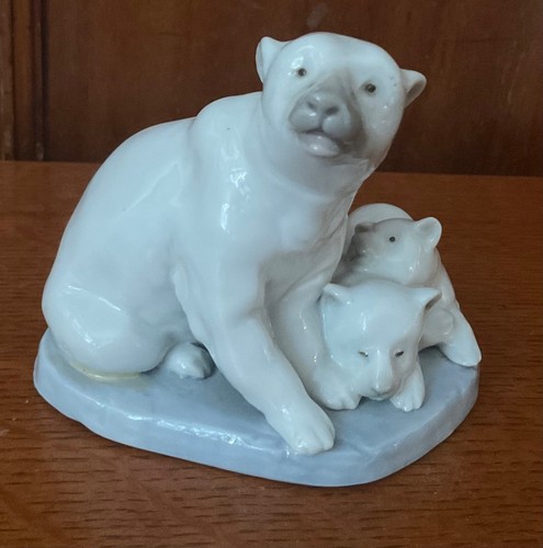 Lladro polar bear family - lladro,