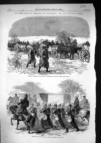 Old 1864 war schleswig wounded - old,