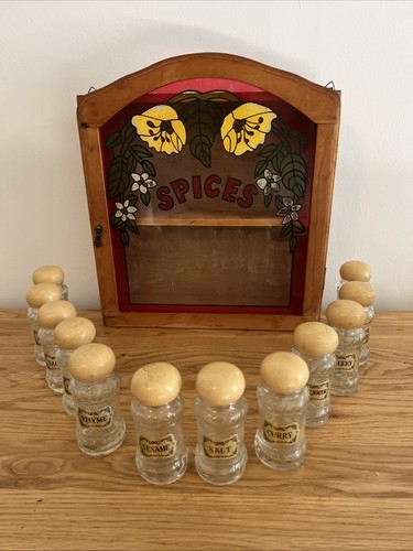 1980 wooden spice wall - spice,