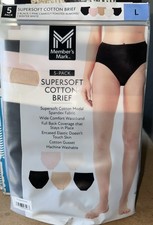 Women's 6-Pack Cotton Luxe Modern Brief LargeMulticolored Underwear Soft,stretch