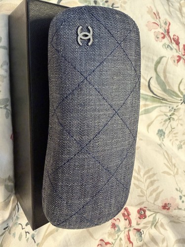 Chanel denim spectacles case - chanel,