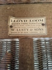 Original W.Lusty Lloyd Loom Chair with Fitted Cushion